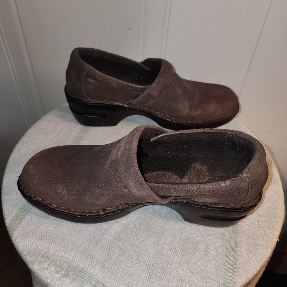 BOC Born Concepts Clogs Brown gold dust Leather Nurse Comfort Shoes 8 - Picture 2 of 8